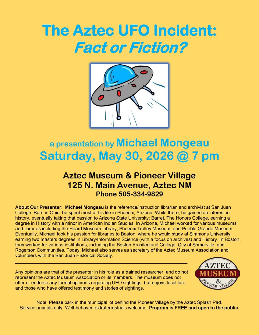 2026-05-30 The Aztec UFO Incident